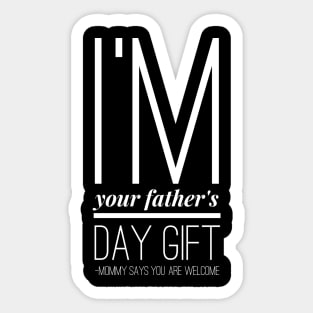 Funny Father's day T-shirt Sticker